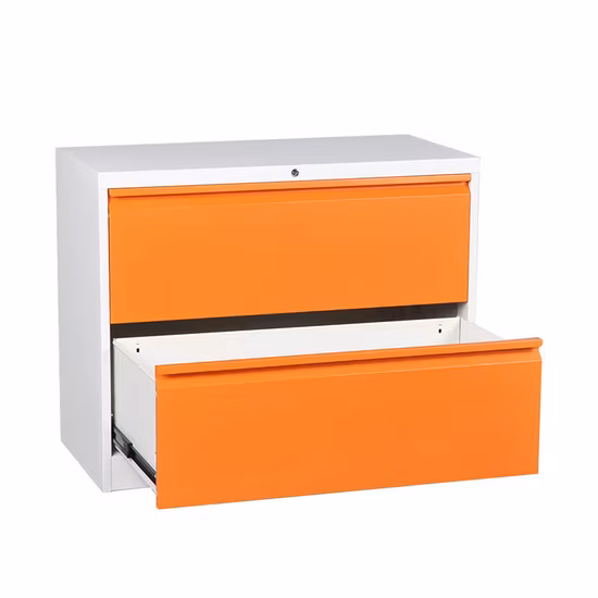 Gdlt 2 Drawer Under Table Metal File Cabinet Steel Office Storage Document Voucher Vertical Filing Lockable