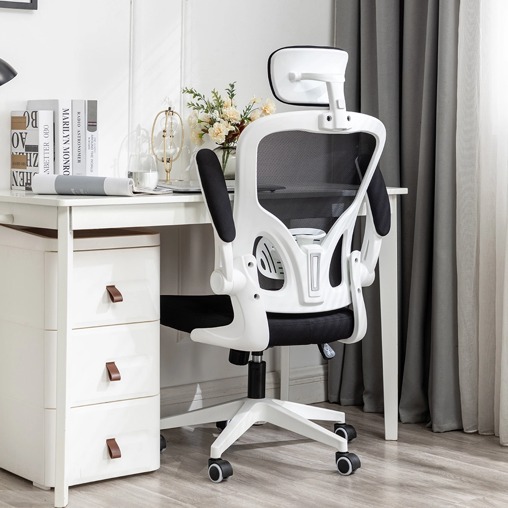 Factory Sales White Swivel Full Mesh Rolling Office Staff Chairs