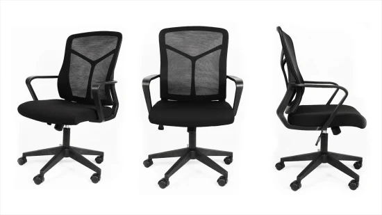 Sillas de escritorio de oficina en casa de Amazon Silla de malla ergonómica con soporte lumbar Silla de trabajo giratoria de altura ajustable para computadora