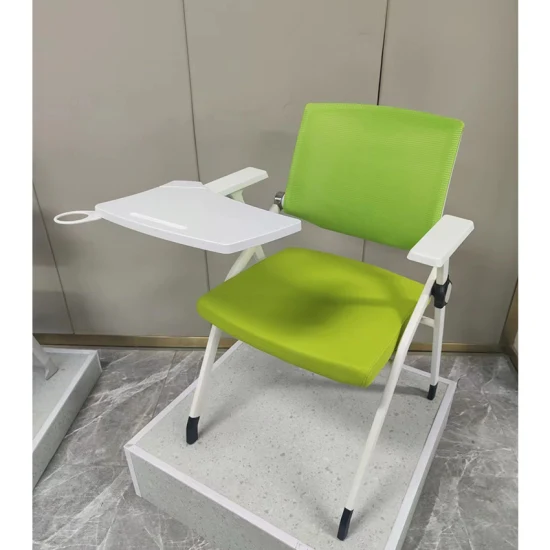 Silla de entrenamiento de malla para conferencias de estudiantes de la escuela de oficina de visitantes de apilamiento Simple moderno de muebles comerciales con certificado de patente